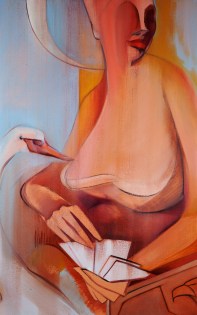 Moon #4 Painting: "The Empress" by Larissa Tokmakova