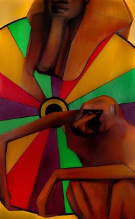 Moon #15 Painting: "Fortune" by Larissa Tokmakova