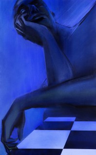 Moon #21 Painting: "The Devil" by Larissa Tokmakova